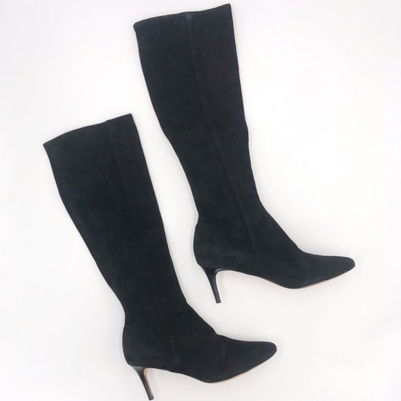 Cole Haan Shoes - Cole Haan Elisha Suede Kitten Heel Tall Boots